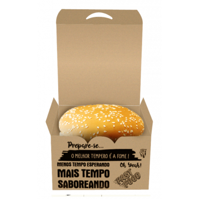 Embalagem Hambúrguer ou Porções (pacote 100 pçs)